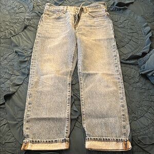 Levi's Light Blue Cropped Jeans